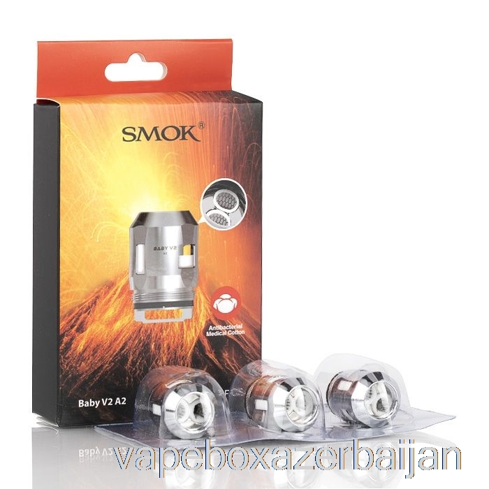 Vape Baku SMOK TFV8 Baby V2 Replacement Coils 0.2ohm Baby V2 A2 Dual Coils (SS)